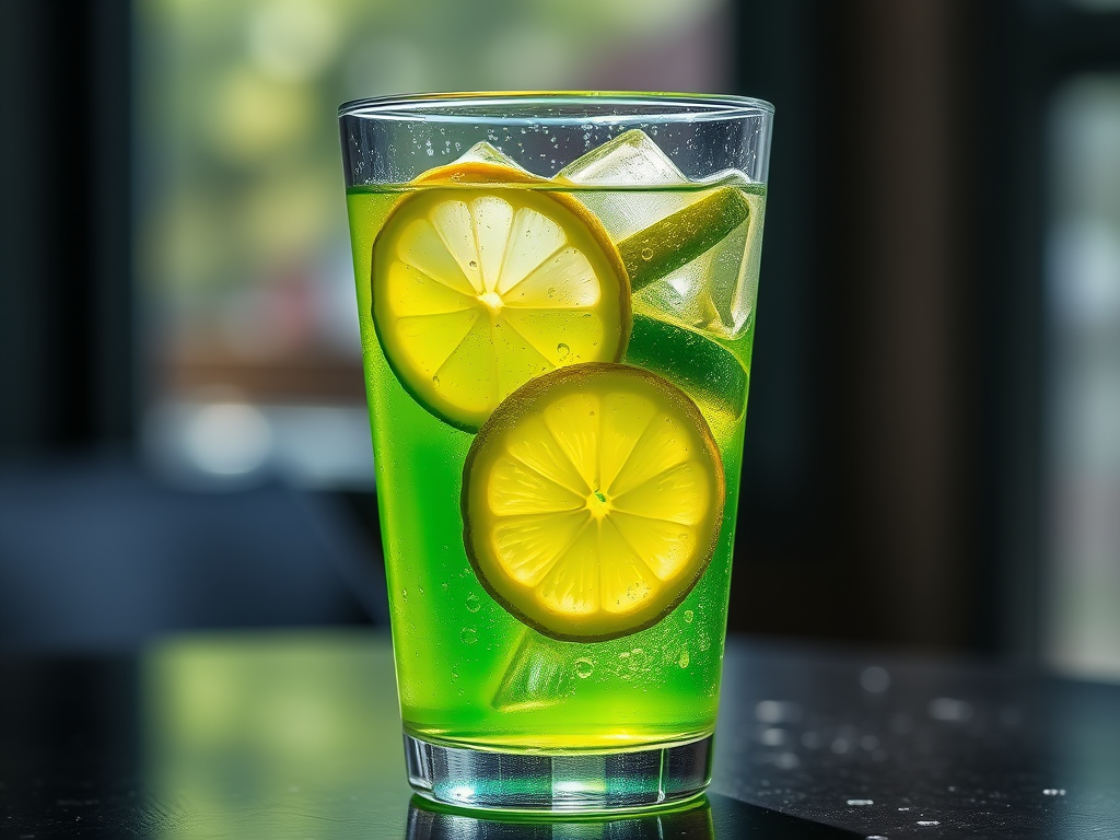 Glass of iced green tea with lemon – metabolism-boosting and refreshing drink